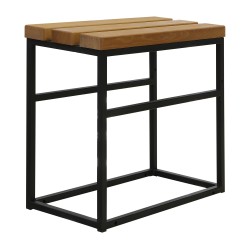 Garden table HOBEL LAGOON SID TABLE METAL BLACK/WOOD TIK (1) 