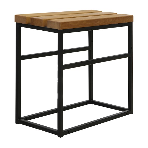 Garden table HOBEL LAGOON SID TABLE METAL BLACK/WOOD TIK (1) 