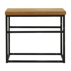 Garden table HOBEL LAGOON SID TABLE METAL BLACK/WOOD TIK (1) 