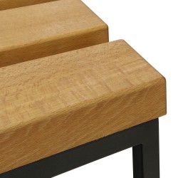 Garden table HOBEL LAGOON SID TABLE METAL BLACK/WOOD TIK (1) 