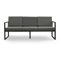 Garden set HOBEL MOUTH 3+1+1 METAL BLACK /OXFORD-6142 (4) 