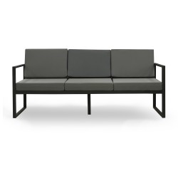 Садовый гарнитур HOBEL MOUTH 3+1+1 METAL BLACK /OXFORD-6142 (4) 