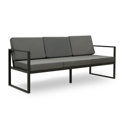 Садовый гарнитур HOBEL MOUTH 3+1+1 METAL BLACK /OXFORD-6142 (4) 