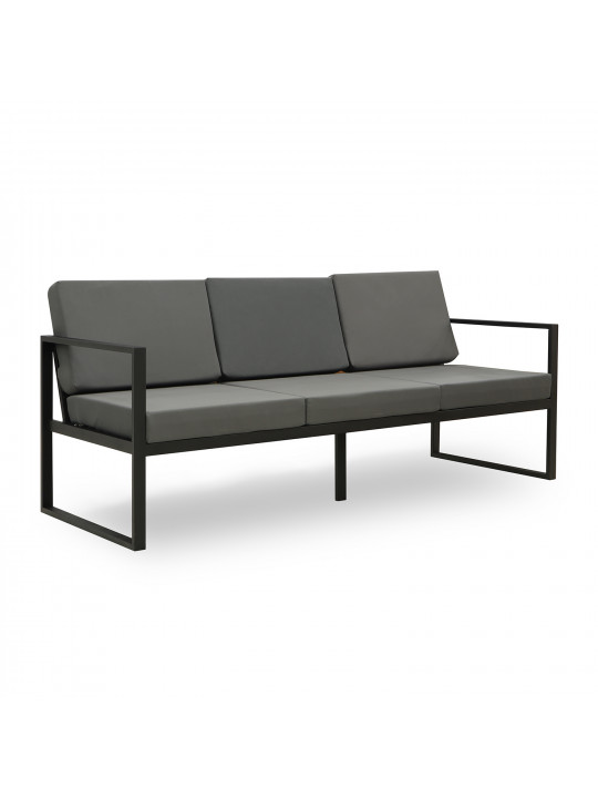 Садовый гарнитур HOBEL MOUTH 3+1+1 METAL BLACK /OXFORD-6142 (4) 
