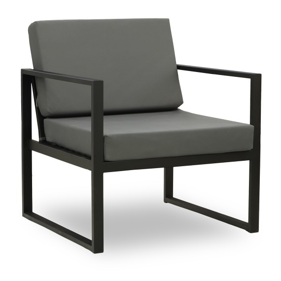 Садовый гарнитур HOBEL MOUTH 3+1+1 METAL BLACK /OXFORD-6142 (4) 