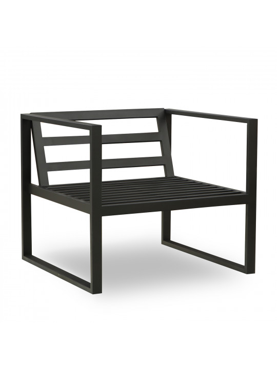 Садовый гарнитур HOBEL MOUTH 3+1+1 METAL BLACK /OXFORD-6142 (4) 