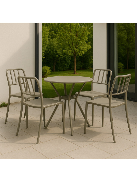 Garden set KOOPMAN PS BEIGE 1+4 (LE5000020/LE5000010)