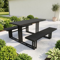 Garden set HOBEL RULER 1 + 2 METAL BLACK (3) 