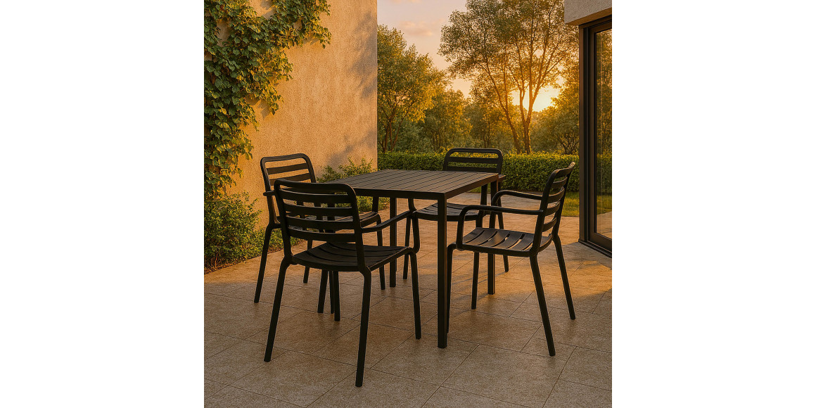 Այգու հավաքածու KOOPMAN SET 1+4 TABLE 76X76CM NON WOOD/CHAIR PP (X61000100/LF8000010)