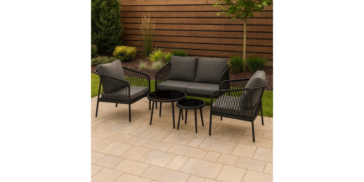 Садовый гарнитур KOOPMAN STEEL 5PCS GRE (FB7000250)