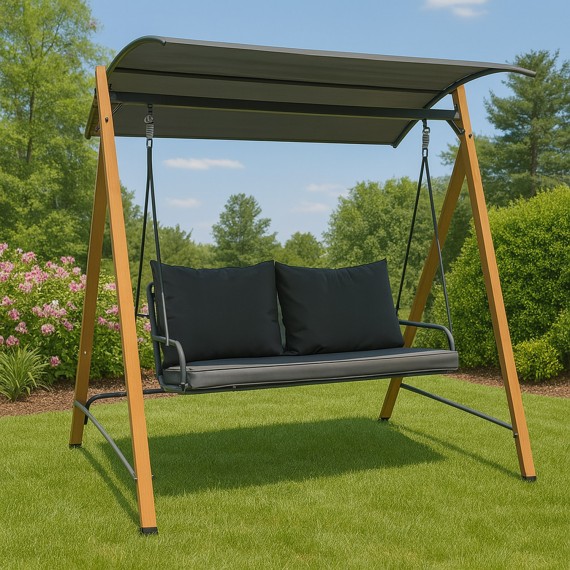 Garden rocking chair KOOPMAN SWINGING CHAIR 3 SEATER (X80000080)