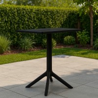 Garden table KOOPMAN TABLE SQUARE BLACK GRS PP (LF2000200)