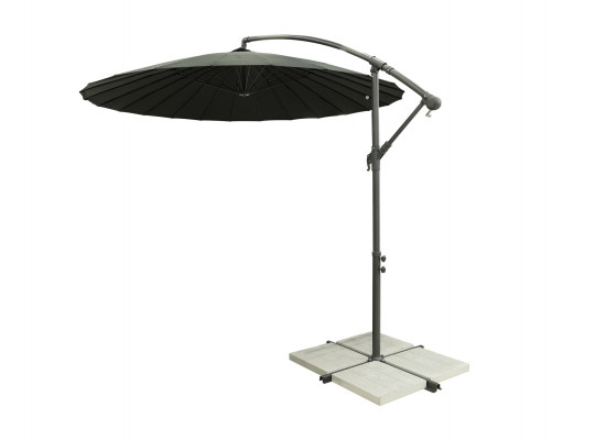 Garden accessories KOOPMAN UMBRELLA BANANA SHANGHAI BLACK (FC3000400)