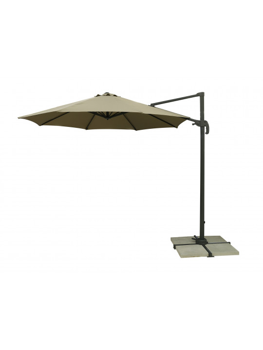 Garden accessories KOOPMAN UMBRELLA ROMA 300CM DARK GREY (4 STONE) (FD4300930)