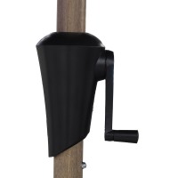 Garden accessories KOOPMAN UMBRELLA SHANGHAI DARK GREY (X80000590/HS1100940)