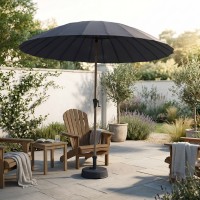 Garden accessories KOOPMAN UMBRELLA SHANGHAI DARK GREY (X80000590/HS1100940)