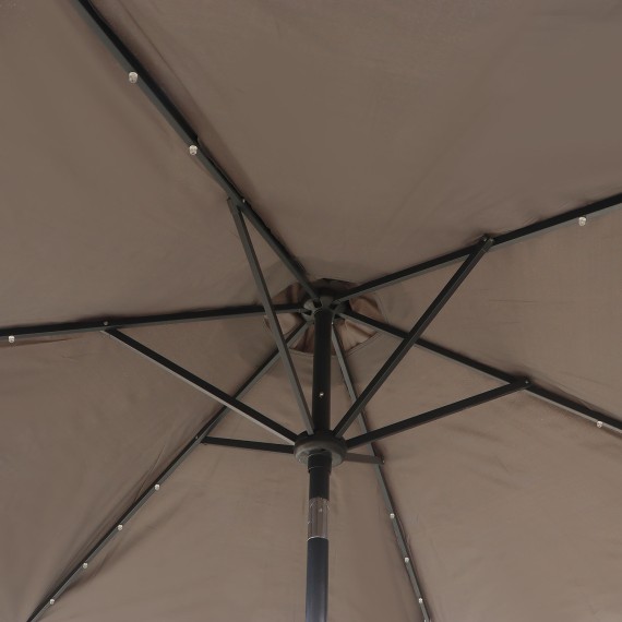 Садовые аксессуары KOOPMAN UMBRELLA SOLAR ANTHRACITE (FD1000310/HS1100940)