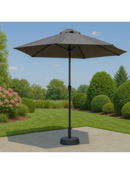 Այգու պարագաներ KOOPMAN UMBRELLA SOLAR ANTHRACITE (FD1000310/HS1100940)