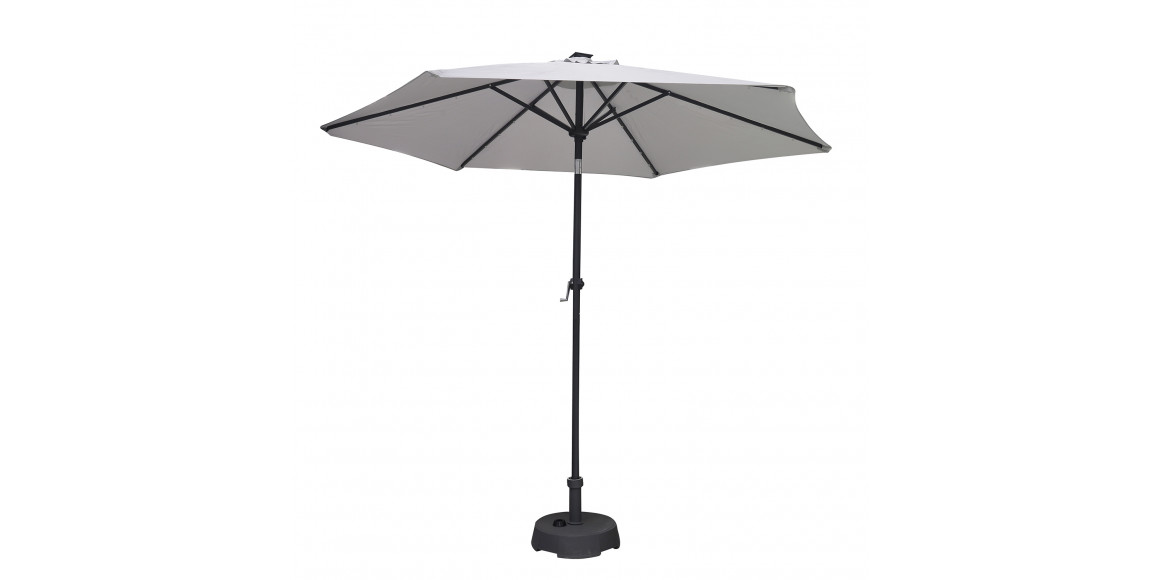 Այգու պարագաներ KOOPMAN UMBRELLA SOLAR LIGHT GREY (FD1000330/HS1100940)
