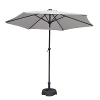Garden accessories KOOPMAN UMBRELLA SOLAR LIGHT GREY (FD1000330/HS1100940)
