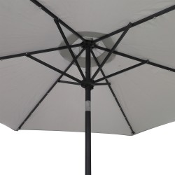 Garden accessories KOOPMAN UMBRELLA SOLAR LIGHT GREY (FD1000330/HS1100940)