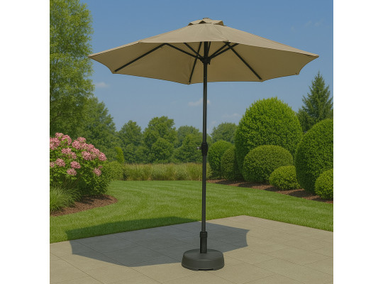 Garden accessories KOOPMAN UMBRELLA SOLAR TAUPE DIA 270CM (FD1000320/HS1100940)