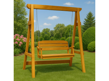 Garden rocking chair HOBEL WINGS WOOD (2) 