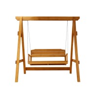 Garden rocking chair HOBEL WINGS WOOD (2) 