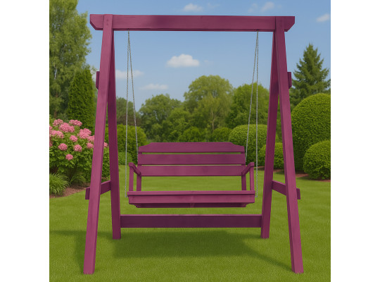 Садовый кресло качалка HOBEL WINGS WOOD PINK (2) 