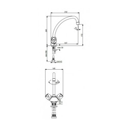 Shower-tap IDEAL STANDARD ISKAR SNK MXR RMTD CHR TUB/SPT.J200 G1/2 (BA168AA)