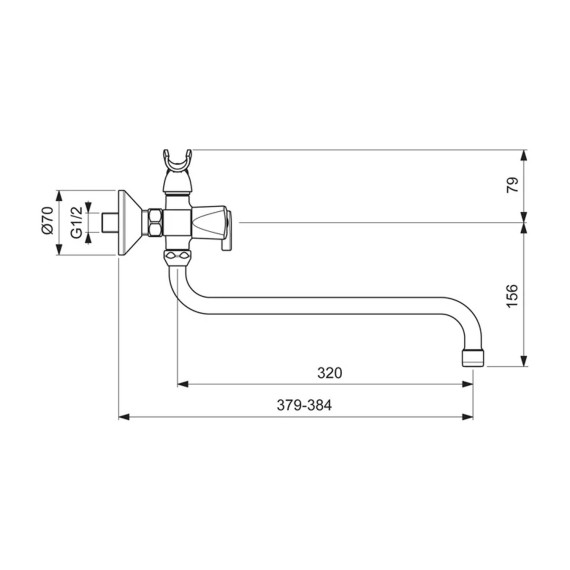 Душ-кран IDEAL STANDARD VIDIMAPRACTIC BSH/BSN T.SP/S320 CDR&KIT (BA343AA)