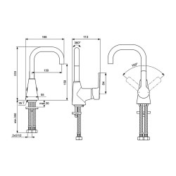 Душ-кран IDEAL STANDARD VIDIMAUNO SNK MXR RMTD CHR & VALVE/FILTER (BA356AA)