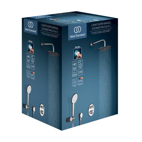 Shower-tap IDEAL STANDARD CERATHERM NAVIGO ПРОМО КОМПЛЕКТ (A7771AA)