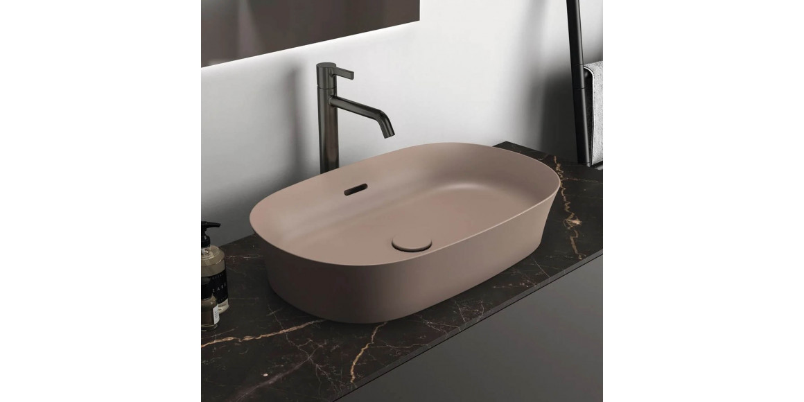 Bathroom sink IDEAL STANDARD IPALYSS VSL BSN 60X38 KASH OVAL OF (E1397V4)