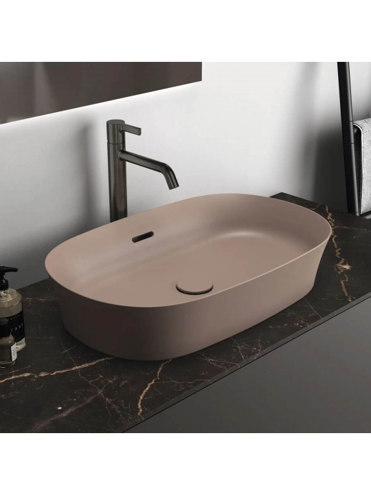 Bathroom sink IDEAL STANDARD IPALYSS VSL BSN 60X38 KASH OVAL OF (E1397V4)