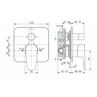 Shower-tap IDEAL STANDARD ESLA ПРОМО КОМПЛЕКТ (BD577AA)