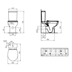 Toilet-bidet IDEAL STANDARD EUROVIT УНИТАЗ (W007301)