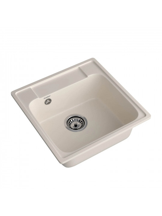 Kitchen sink GRANFEST QUARZ 48 1-чаша 480*480 мм белый 