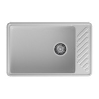 Мойка для кухни GRANFEST QUARZ 51 1-чаша+крыло 760*480 мм серый 