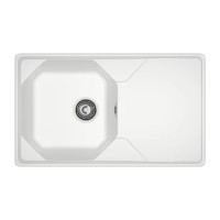 Kitchen sink GRANFEST UNIQUE 840L 1-чаша+крыло 840*500 мм белый 