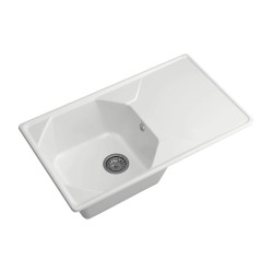 Kitchen sink GRANFEST UNIQUE 840L 1-чаша+крыло 840*500 мм иней 
