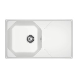 Kitchen sink GRANFEST UNIQUE 840L 1-чаша+крыло 840*500 мм иней 
