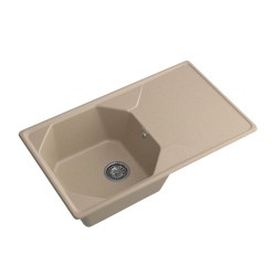 Kitchen sink GRANFEST UNIQUE 840L 1-чаша+крыло 840*500 мм песочный 