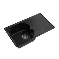 Kitchen sink GRANFEST UNIQUE 840L 1-чаша+крыло 840*500 мм черный 