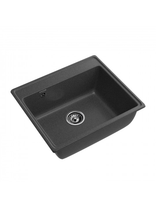 Kitchen sink GRANFEST VERTEX 580 1-чаша 580*500 мм графит 