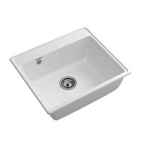 Kitchen sink GRANFEST VERTEX 580 1-чаша 580*500 мм иней 