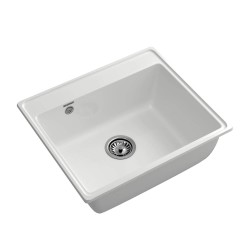 Kitchen sink GRANFEST VERTEX 580 1-чаша 580*500 мм иней 
