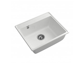 Kitchen sink GRANFEST VERTEX 580 1-чаша 580*500 мм иней 