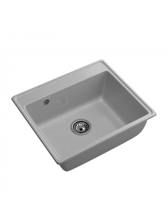 Kitchen sink GRANFEST VERTEX 580 1-чаша 580*500 мм серый 