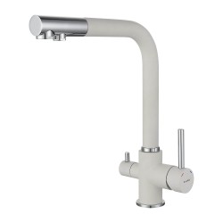 Kitchen tap GRANFEST СМЕСИТЕЛЬ Г-обр 3611 С краном питьевой воды D-35мм иней 